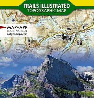Glacier and Waterton Lakes National Parks Map (National Geographic Trails Illustrated Map, 215)