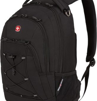 SwissGear 1186 Bungee Backpack, Black, 17-Inch